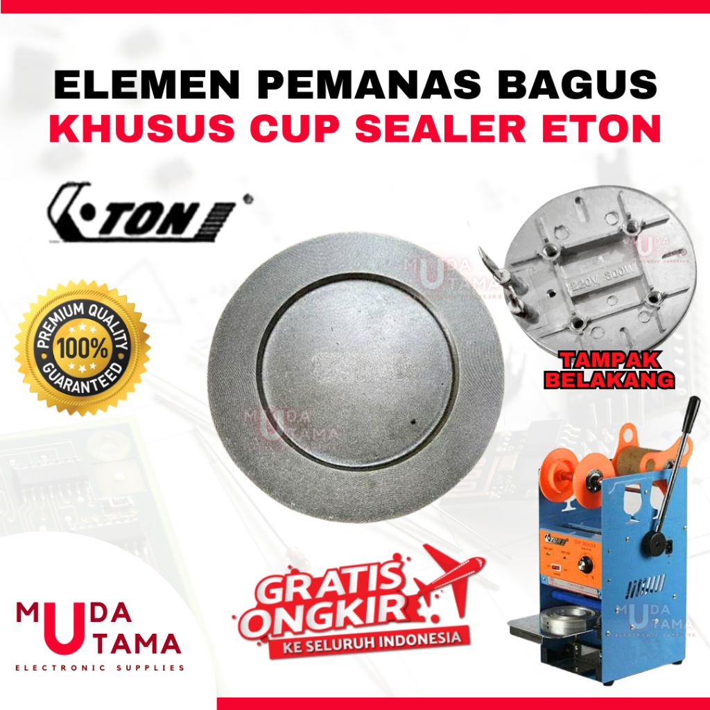 Elemen Pemanas Mesin Cup Sealer ETON - Elemen Cup Sealer ETON - Element Heater Cup Sealer ETON - Ele