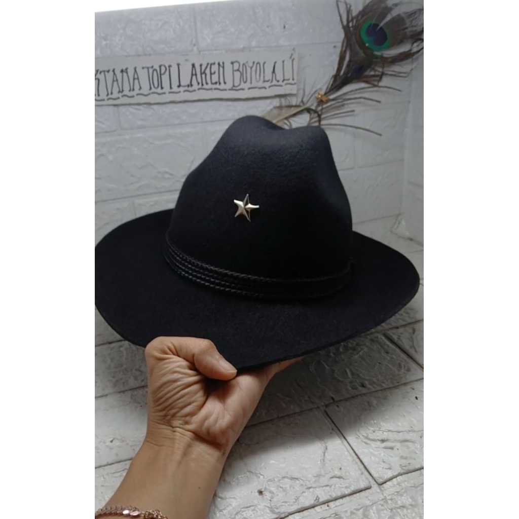 TOPI LAKEN KOBOY KOBOI COWBOY ASLI WOL TOPI KOBOY TOPI PRIA DAN WANITA IMPORT