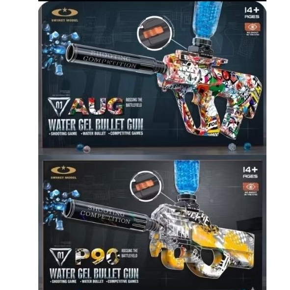 Mainan Pistol Jelly Blaster Gun AUG - P90