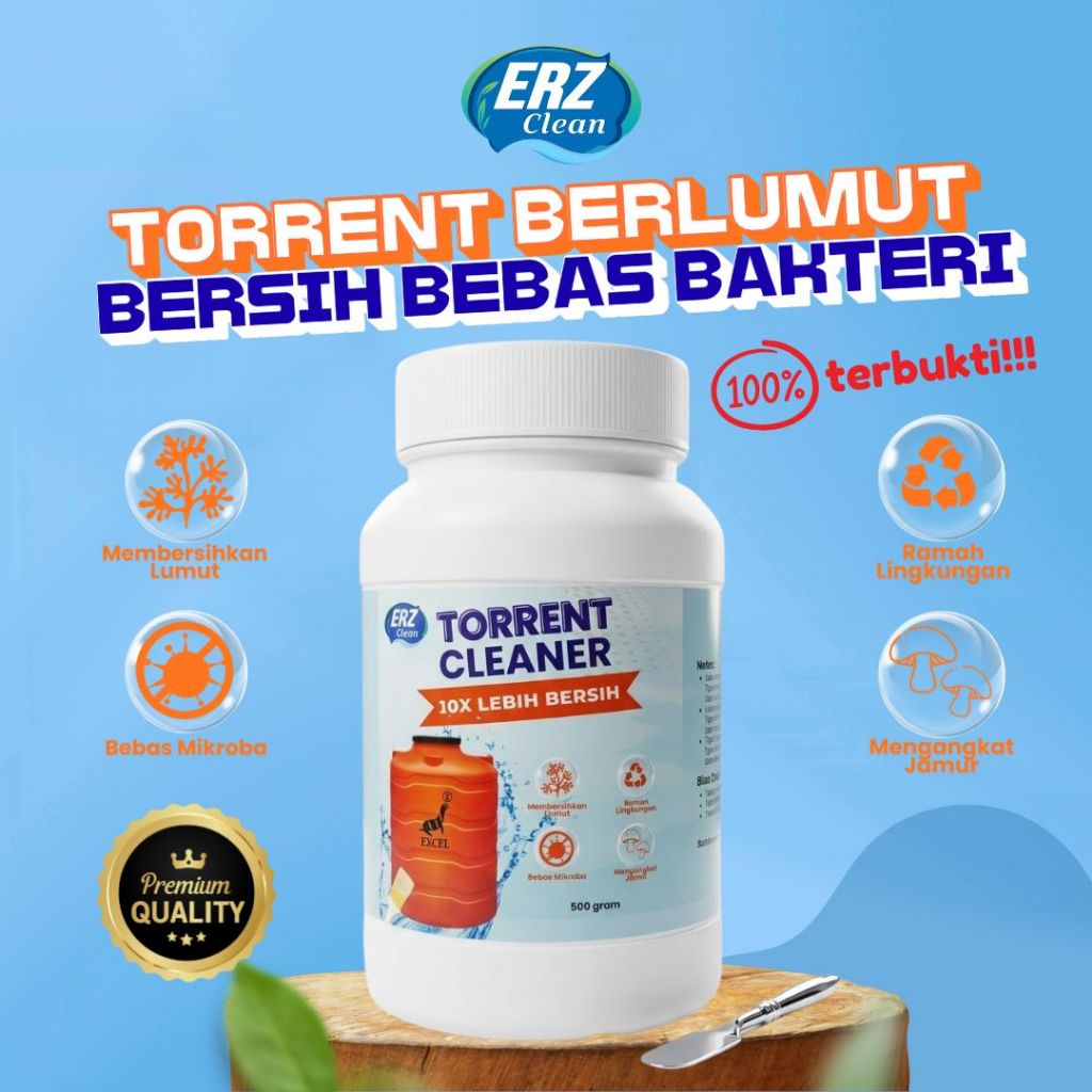 ERZ Pembersih Toren Air Anti Lumut Tanpa Sikat Ampuh - Pembersih Toren Air Anti Lumut dan Kerak Tanp