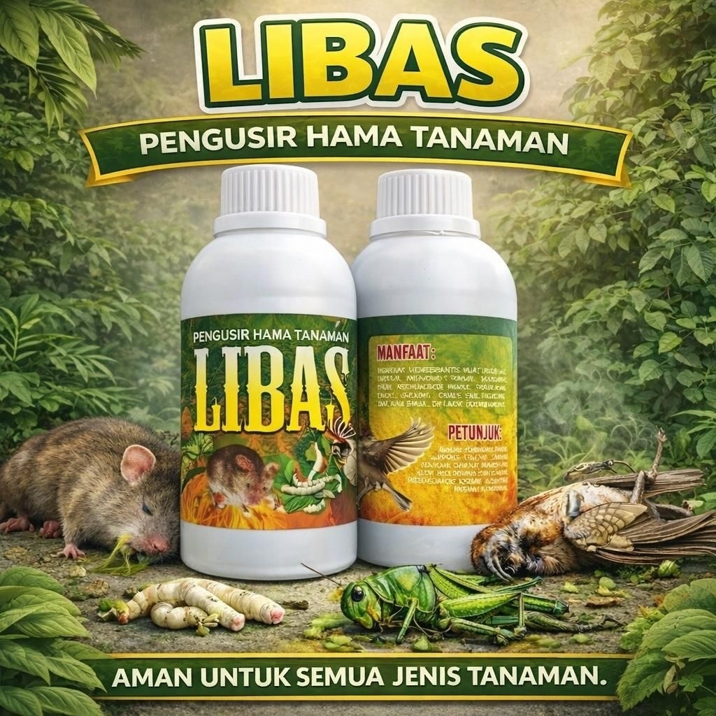 LIBAS 250 - Racun Tikus Cair Obat Tikus Racun Hama Padi Tanaman Pembunuh Tikus Belalang Burung Ulat 