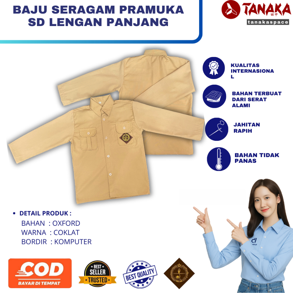SERAGAM PRAMUKA SD | SERAGAM PRAMUKA SD LENGAN PANJANG | SERAGAM PRAMUKA SD MURAHSERAGAM PRAMUKA SD 