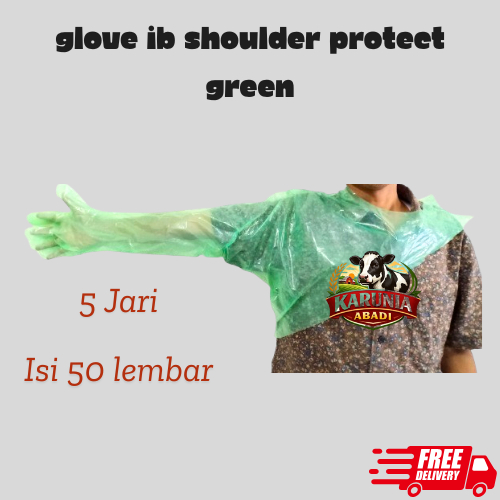 Glove IB Shoulder Protect green vet. Glove 5 jari