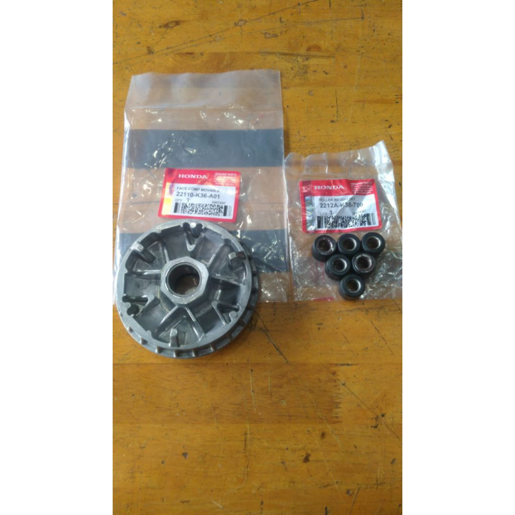 RUMAH ROLLER + ROLLER K36/K35 VARIO 125 LED/VARIO 150 LED NEW HONDA