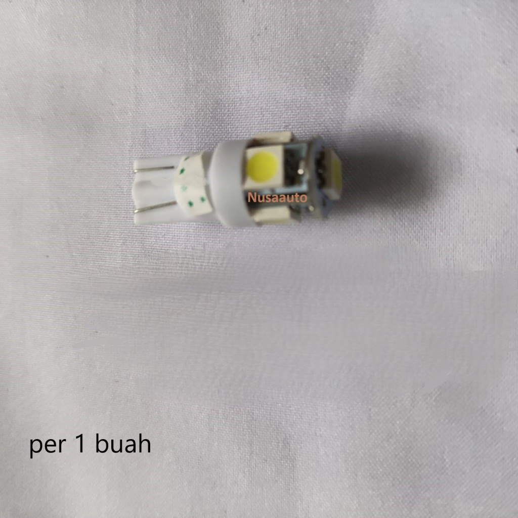 Bohlam tancap T10 / sen colok  5 LED SDM 12volt