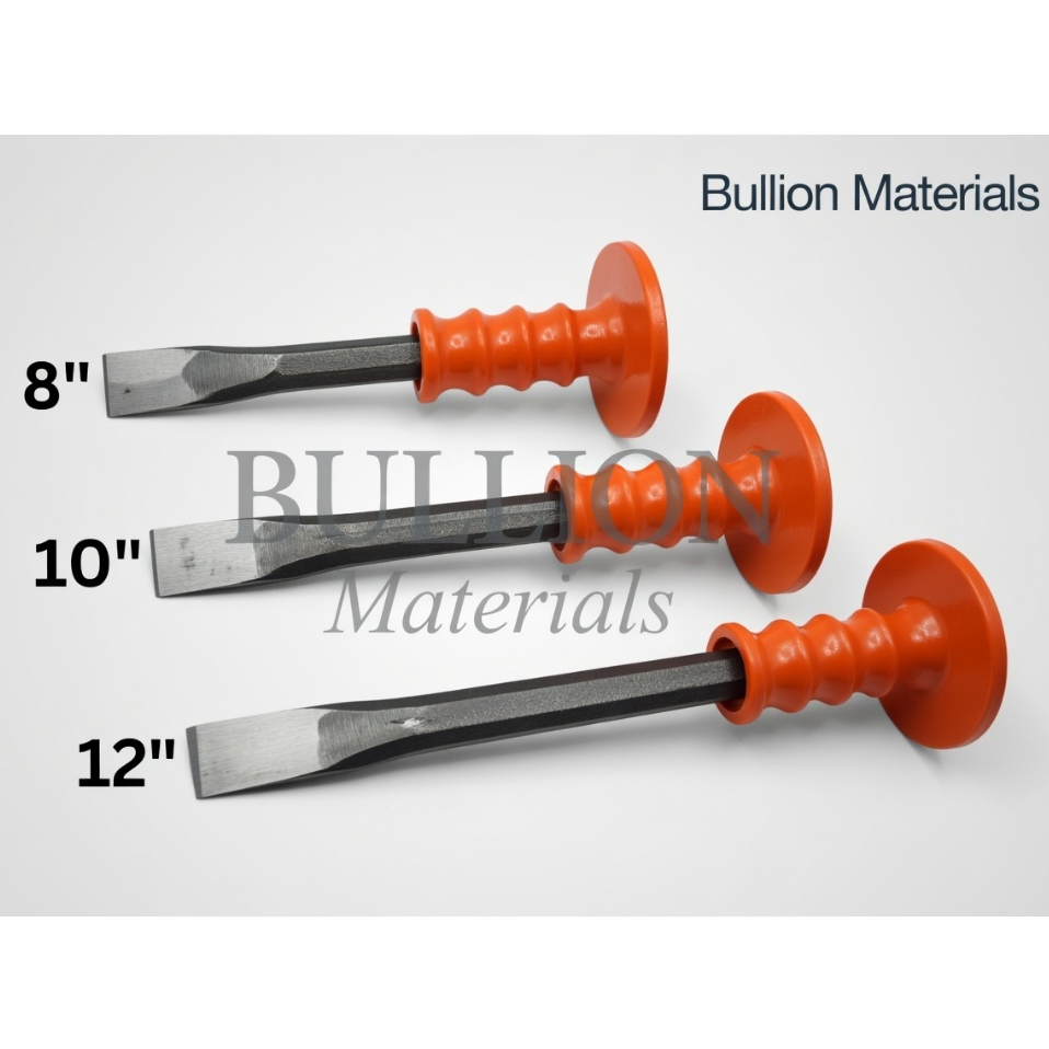 Pahat Beton | Betel Besi Topi JUMBO - Betel Tembok Gagang Karet 8, 10, 12 Inch