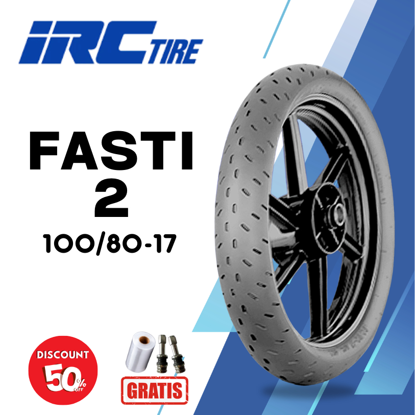 Ban Soft Compound Motor Racing IRC FASTI 2 100/80 Ring 17 Tubeless