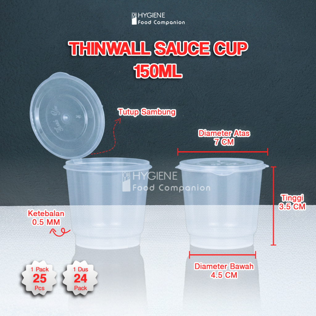 Thinwall Cup Puding 150ml Container - Thinwall Cup Puding 150ml