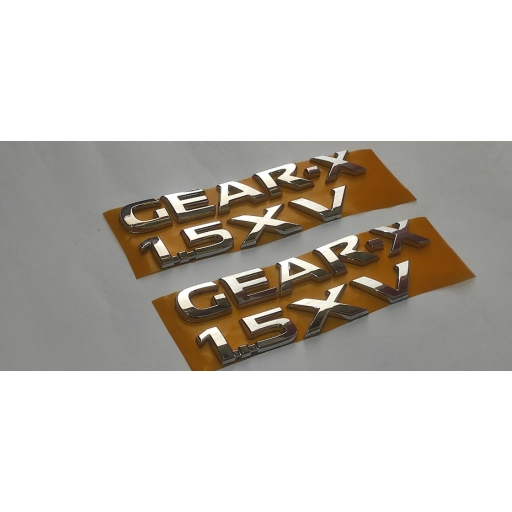 EMBLEM LOGO GEAR-X 1.5 XV ORIGINAL