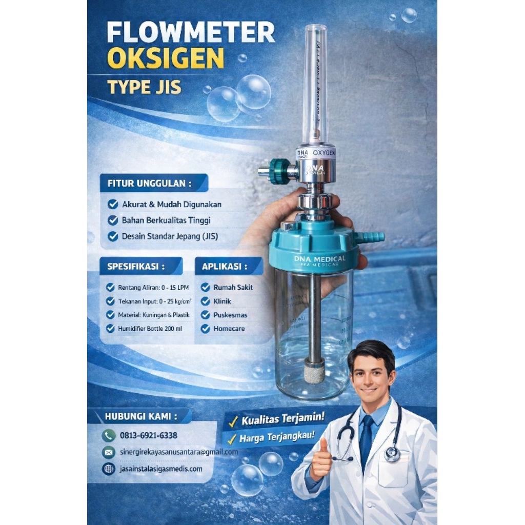 Flowmeter Oksigen type Jis