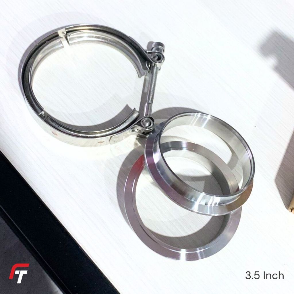 FIXTOP V Band Clamp 3,25 Inch Klem Knalpot Stainless Steel Exhaust Pipe Connector Mobil Turbo Univer