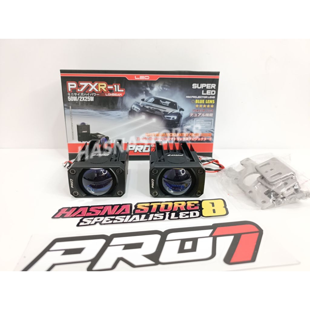 PRO7 P.7XR-1L MINI LASER PRO7 2X25W BLUE LENS LAMPU KABUT SUPER TERANG