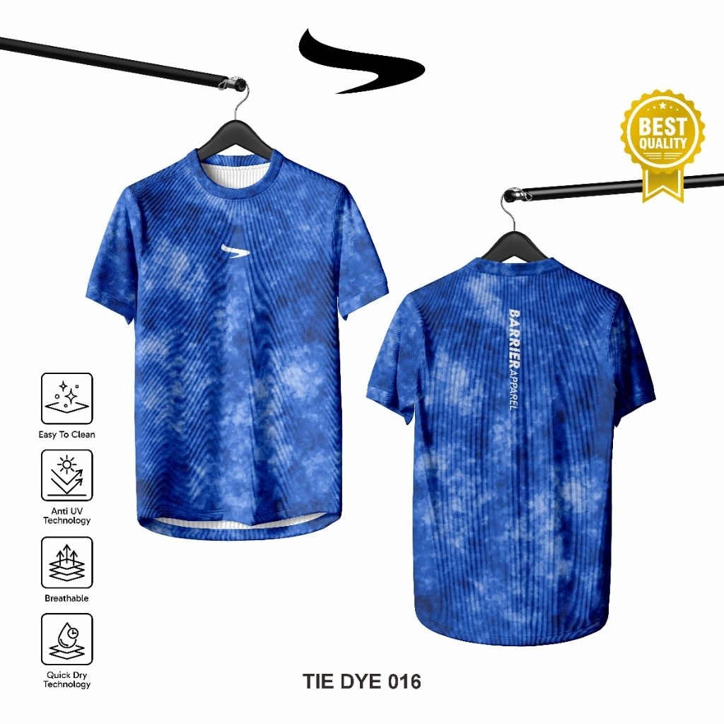 KAOS JERSEY TIE DYE - JERSEY RUNNING PRIA & WANITA - JERSEY RUNNING TIE DYE