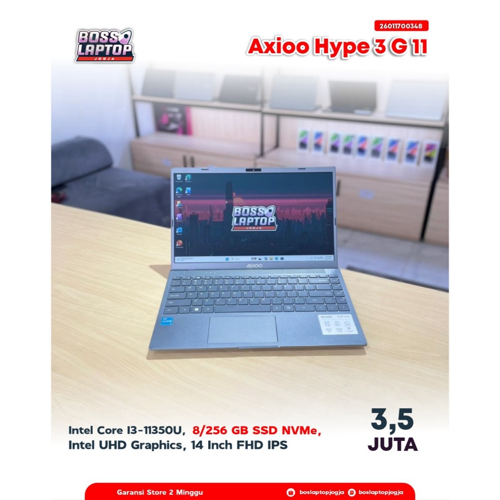 Axioo hype 3 G11 intel Core I3-1125G4