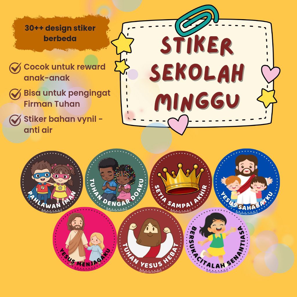 Stiker Anak Rohani Kristen Katolik