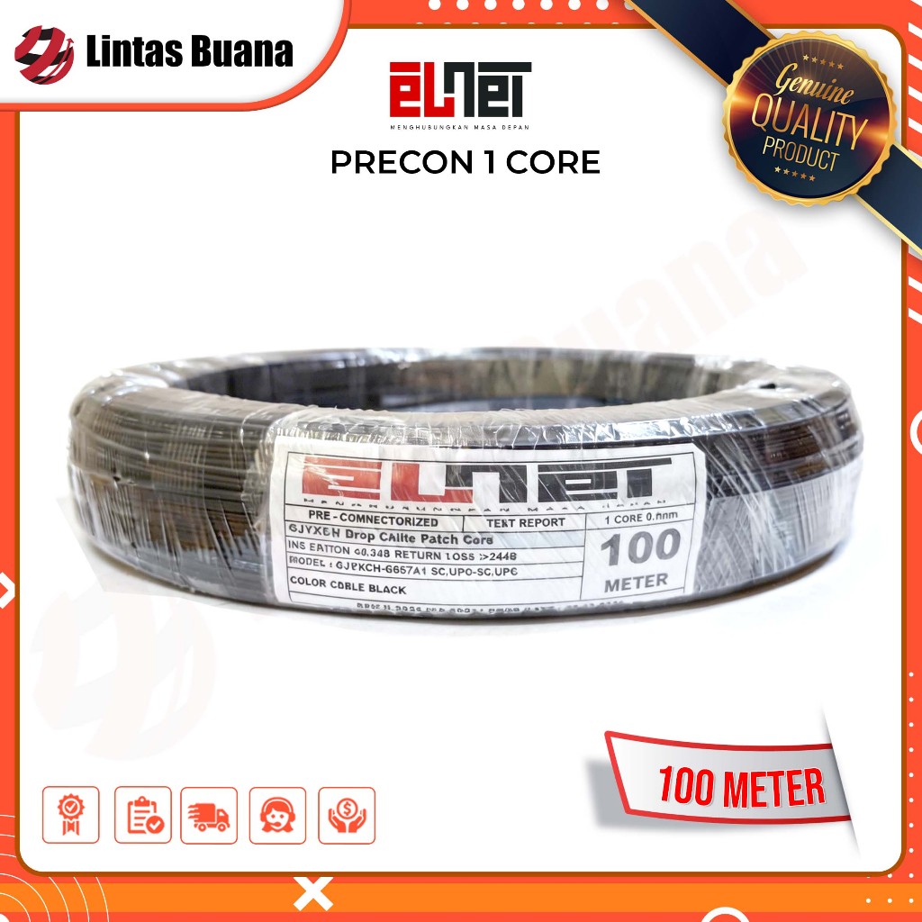 Elnet Kabel Dropcore FTTH Precon 1 Core 3 seling 100 Meter