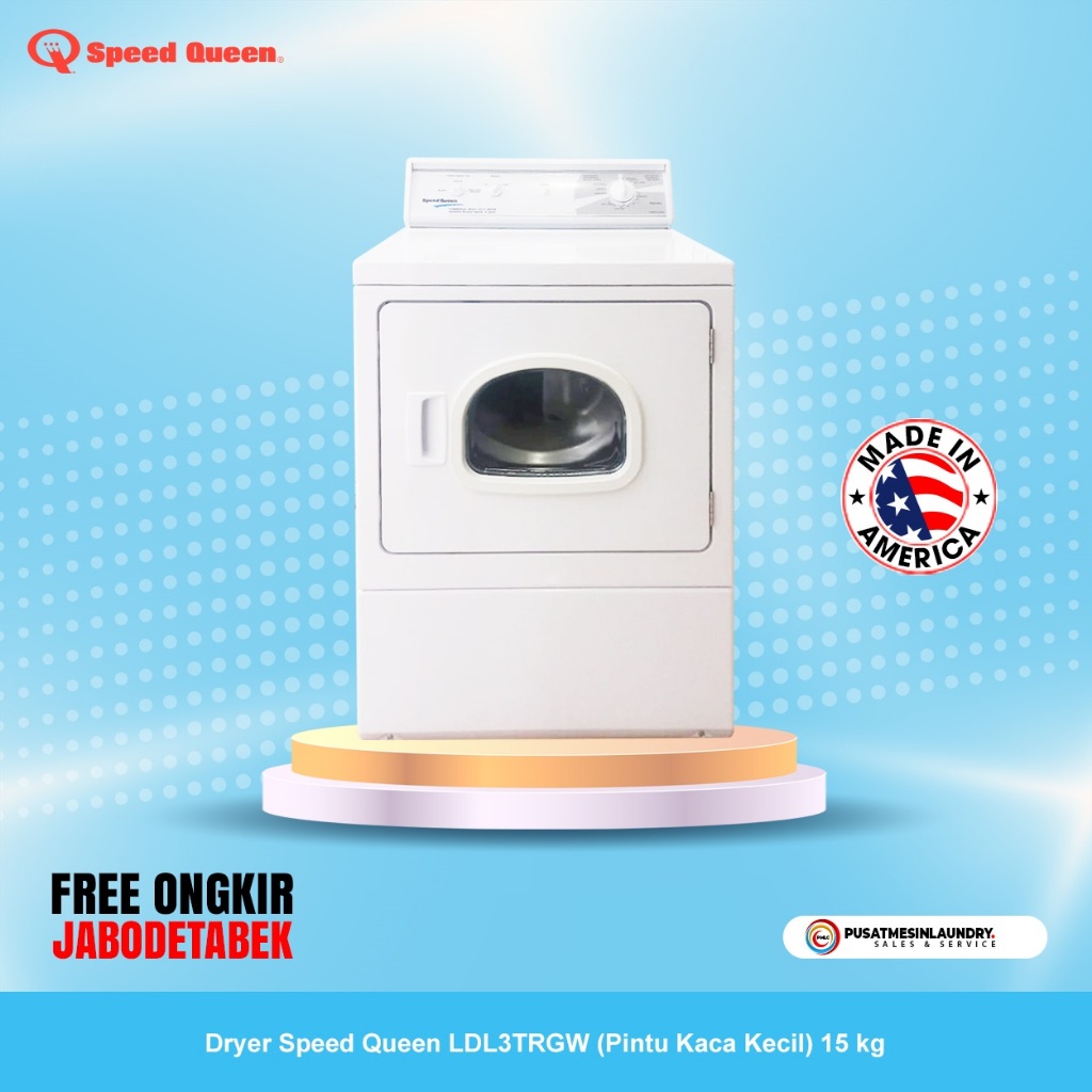 Dryer Speedqueen 15 Kg Tipe Gas, Mesin Pengering Laundry 15 Kg Made in USA