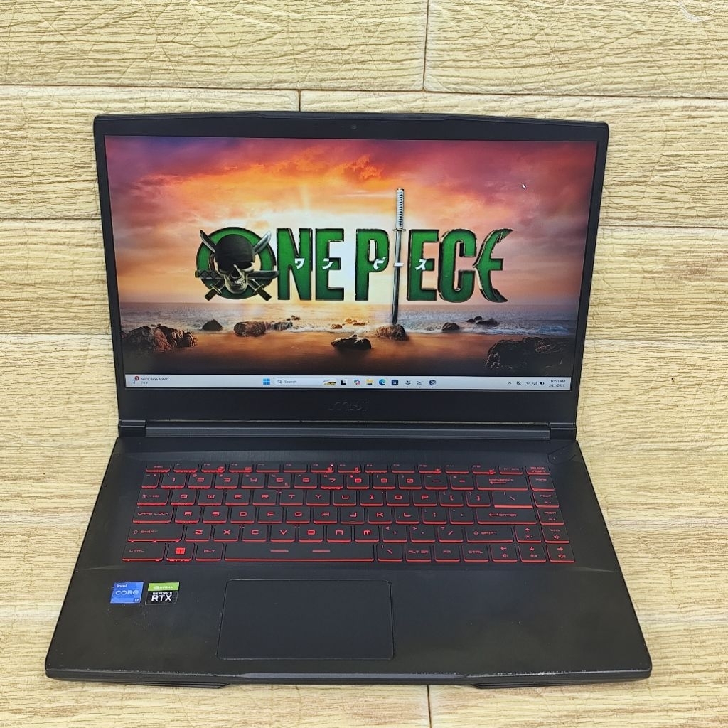 Laptop 2nd MSI GF63 Thin 11UC CORE I7-11800H RAM 8GB SSD 512GB RTX 3050