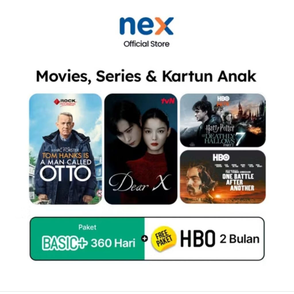 Voucher Paket Basic+ Paket Basic 360 Hari Nex parabola Matrix Garuda 1012