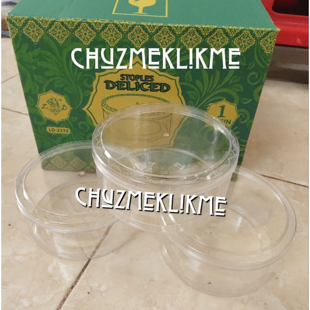 Toples nastar 500 gram 1 lusin/Toples kue kering,nastar 1 dus (1 lusin)/Toples delice 500 gram isi 1