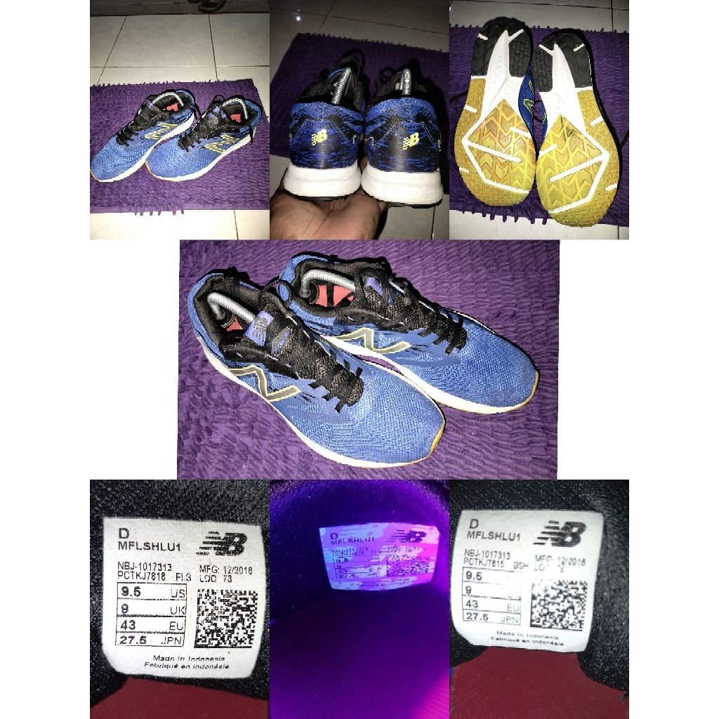 Sepatu Preloved Second Original NB Speed Ride Flash RN