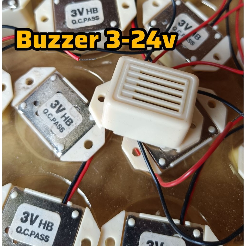 BUZZER DC 3V-24V NADA TERUS SPEAKER ALARM AKTİF DC 12V