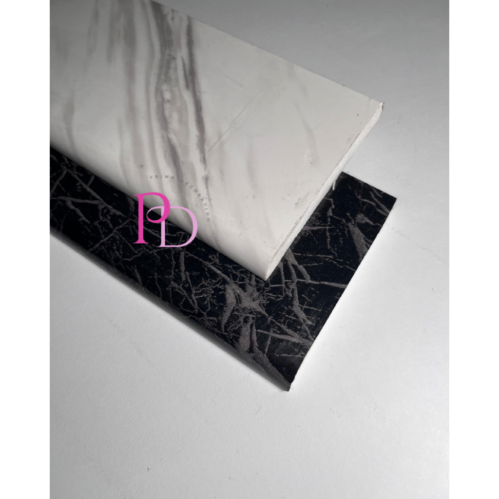 List Plint Lantai PVC Aksesoris Lantai Motif Marmer Anti Rayap