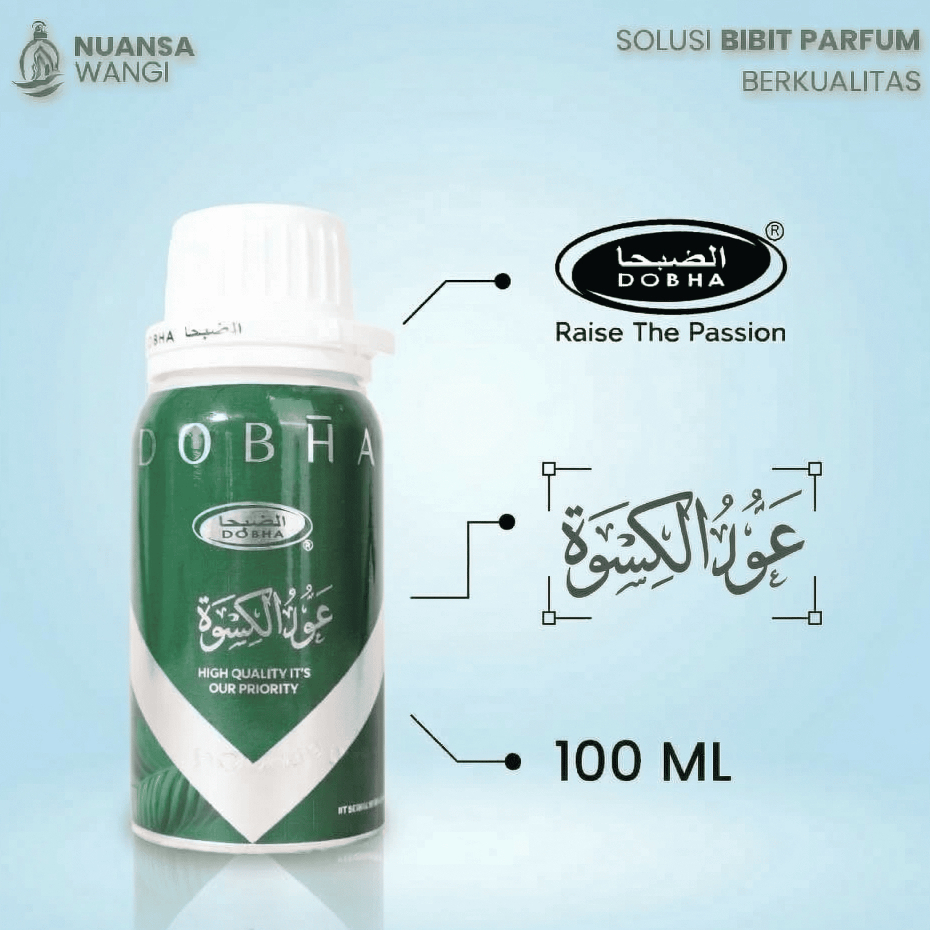 BIBIT PARFUM MURNI - Oud Kiswah By Dobha - 100ml Segel