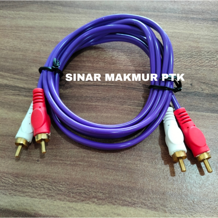 Kabel RCA Cabang 2 Panjang 1,5 Meter KABEL RCA 2-2