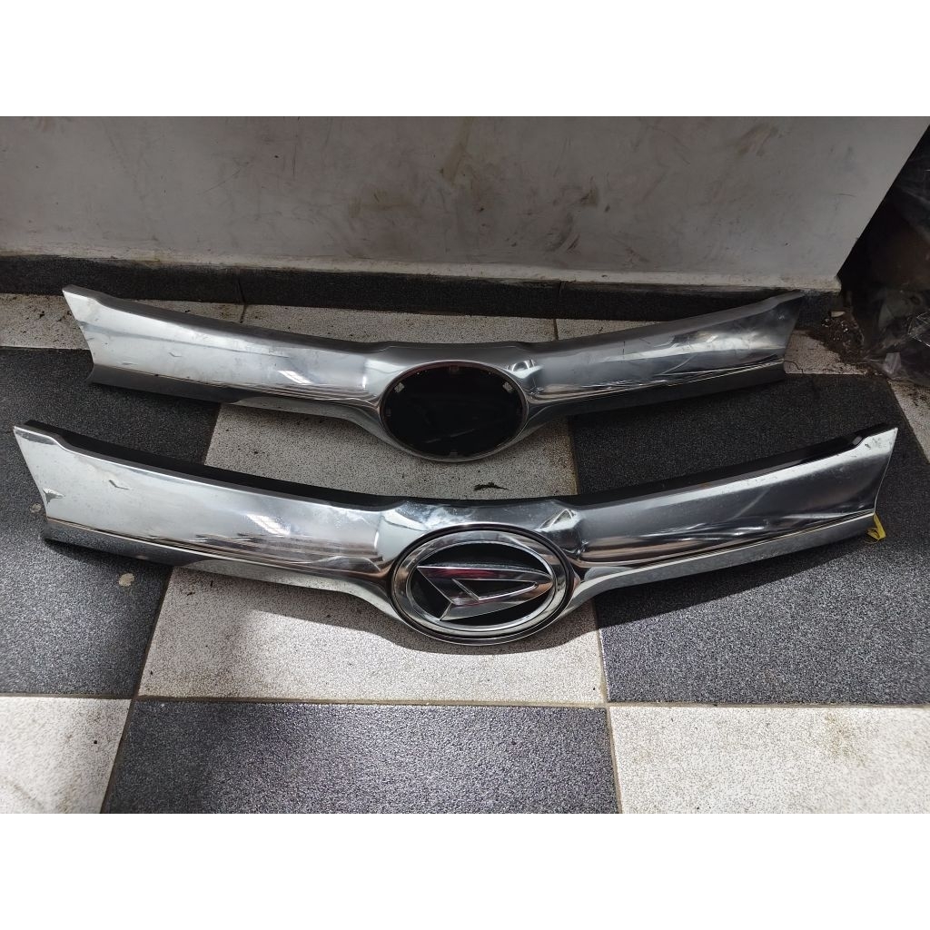 list moulding bemper grile depan grand avanza original copotan