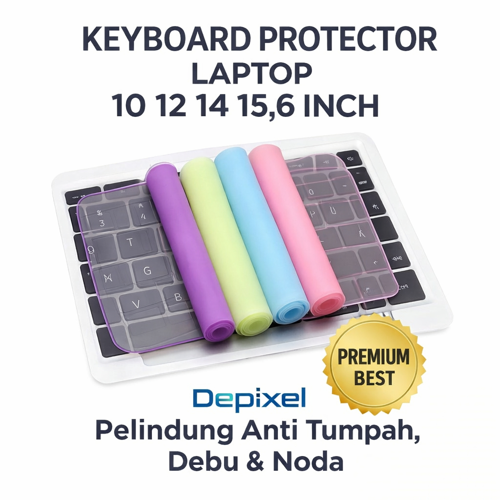 Cara Pasang Keyboard Protector Laptop 11-16 Inch Universal LPComp