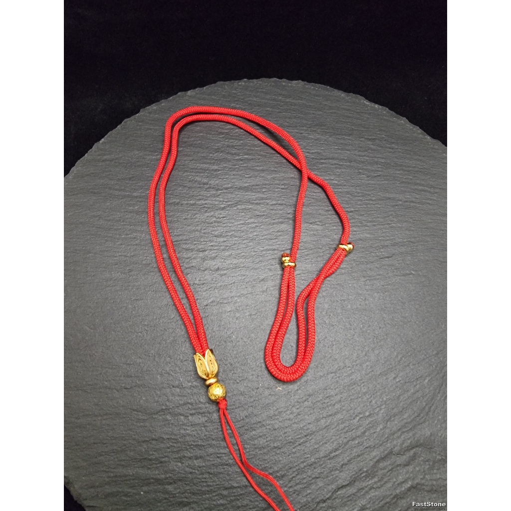 Kalung Tali Liontin Lotus Chrome Gold Flexible 2.3mm 40-66cm J265