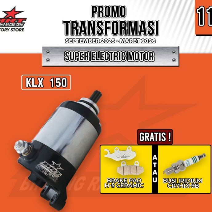 Dinamo Starter BRT Kawasaki KLX 150 Boreup 300cc