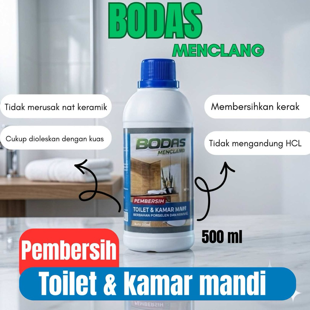 Bodas Menclang 500 ml – Pembersih Toilet & Kamar Mandi
