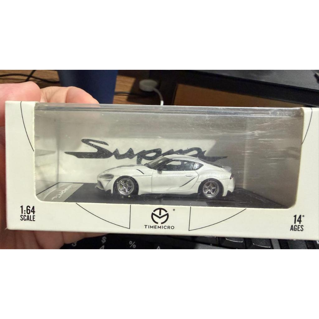 Time Micro Toyota GR Supra White 1/64 Include Velg WP