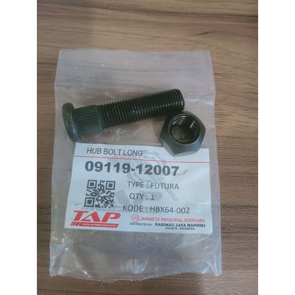 HUB BOLT LONG & SHORT - BAUT RODA PANJANG PENDEK FUTURA / ST100 / CARRY / EXTRA / APV