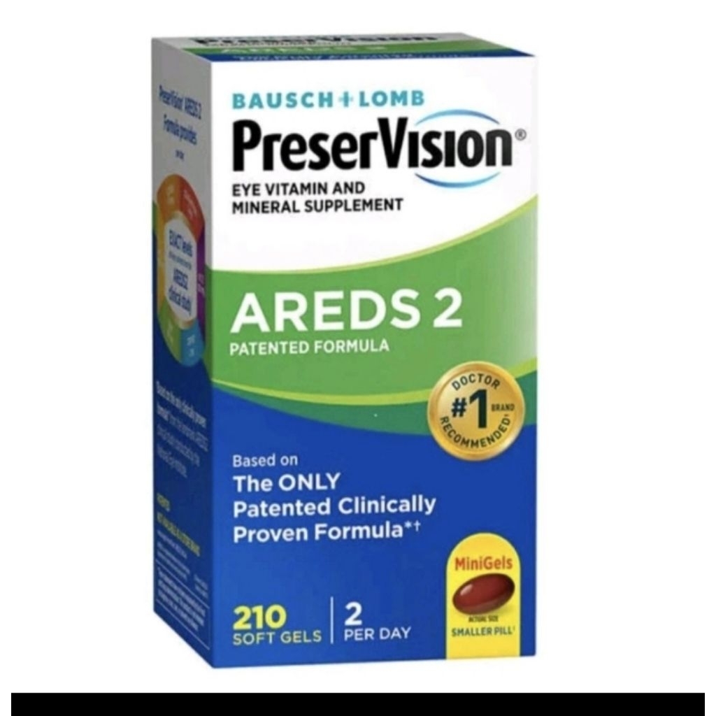 Bausch + Lombs PreserVision Eye Vitamin and Mineral Supplement Areds 2