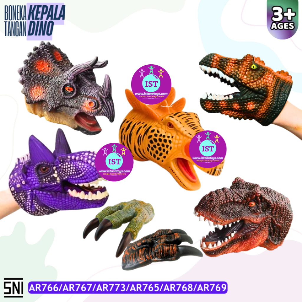 IST Mainan Boneka Tangan Kepala DINO AR766/767