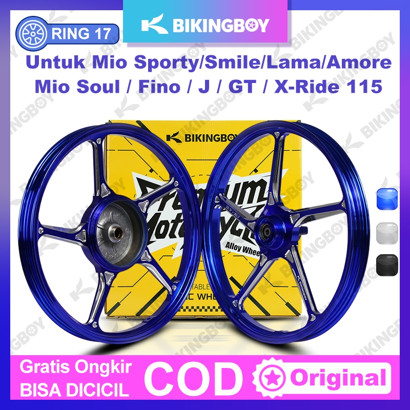 VELG Ring 17 Untuk Mio Sporty / Smile, Mio Soul / Fino / J / GT / X-Ride 115 BIKINGBOY VELG RACING C
