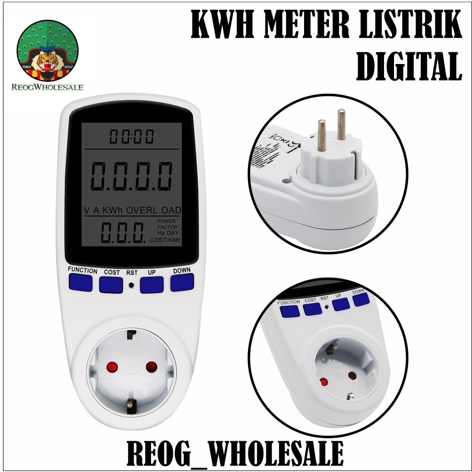 Watt Meter AC KWH Voltmeter Pengukur Power Daya Listrik Ukur Biaya PLN/Pengukur Listrik Kwh Digital