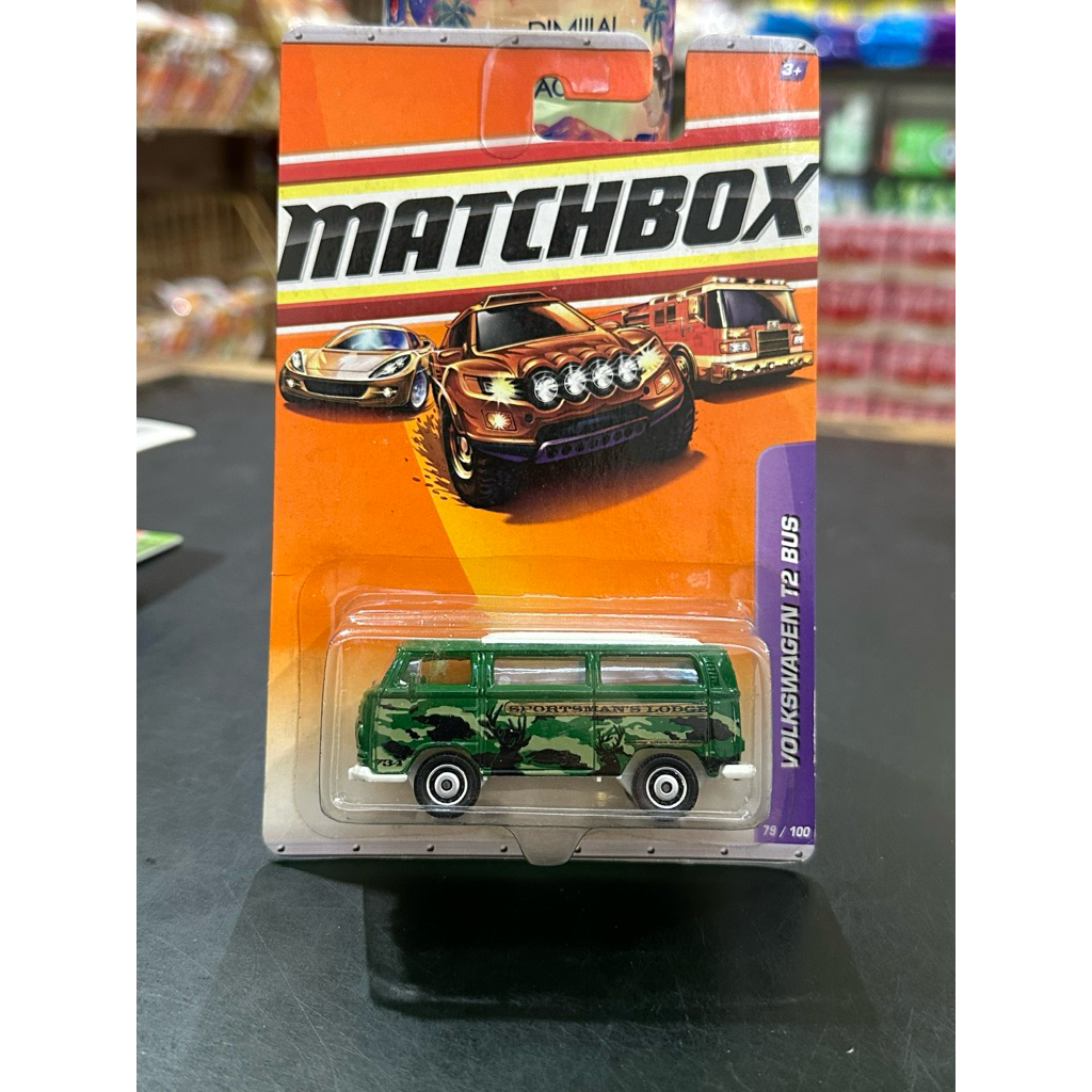 Matchbox Volkswagen T2 Bus Green Army