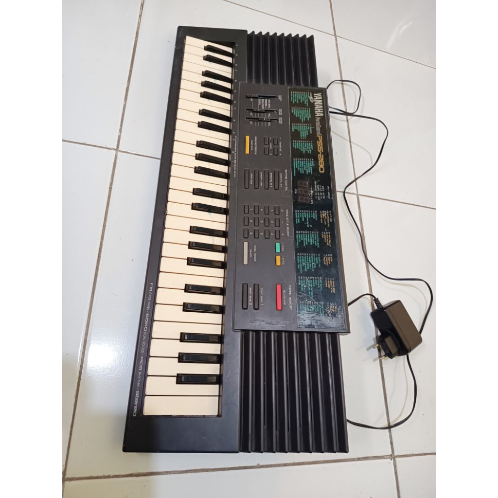 alat musik piano keyboard yamaha PSS280, bekas normal sangat