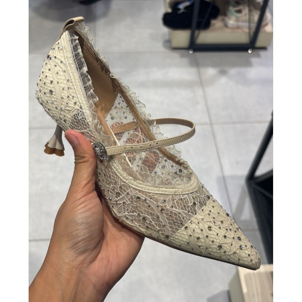 sepatu heels kulit staccato murah asli original sale import dari Hongkong