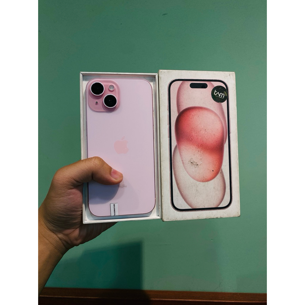 iphone 15 128gb ibox warna pink