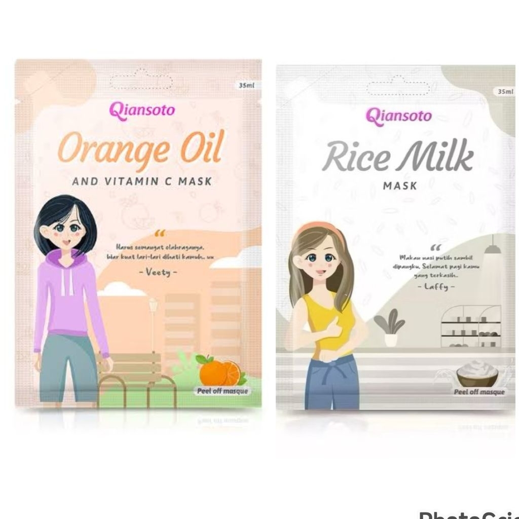 Qiansoto Masker Peel Of Mask  35gr - Masker Wajah