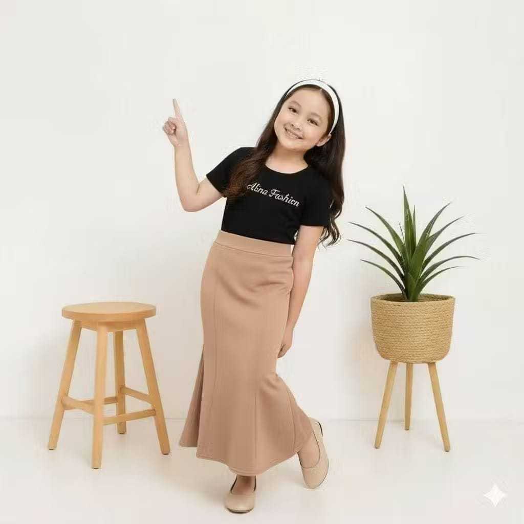 Rok anak terbaru Rok duyung Scuba Usia 4-12 tahun Rok viral anak tiktok