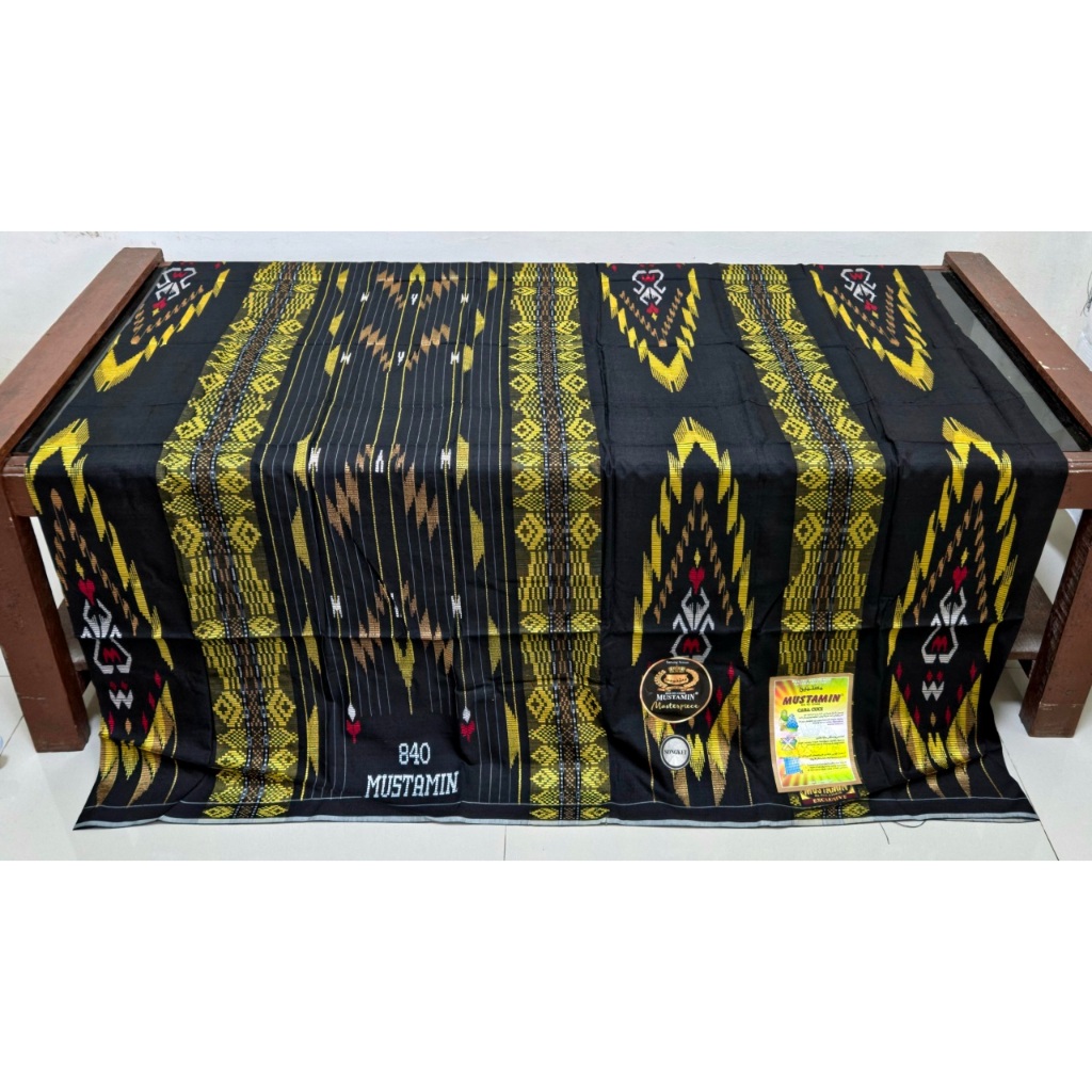 (TERLARIS) Sarung Tenun Sutra Mustamin 840 SIC Full Sutra setara bhs sgl sgf sge tamer sga lamiri
