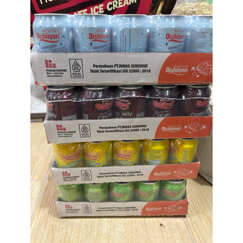 OISHIIYORI MINUMAN KALENG ISI 20klg
