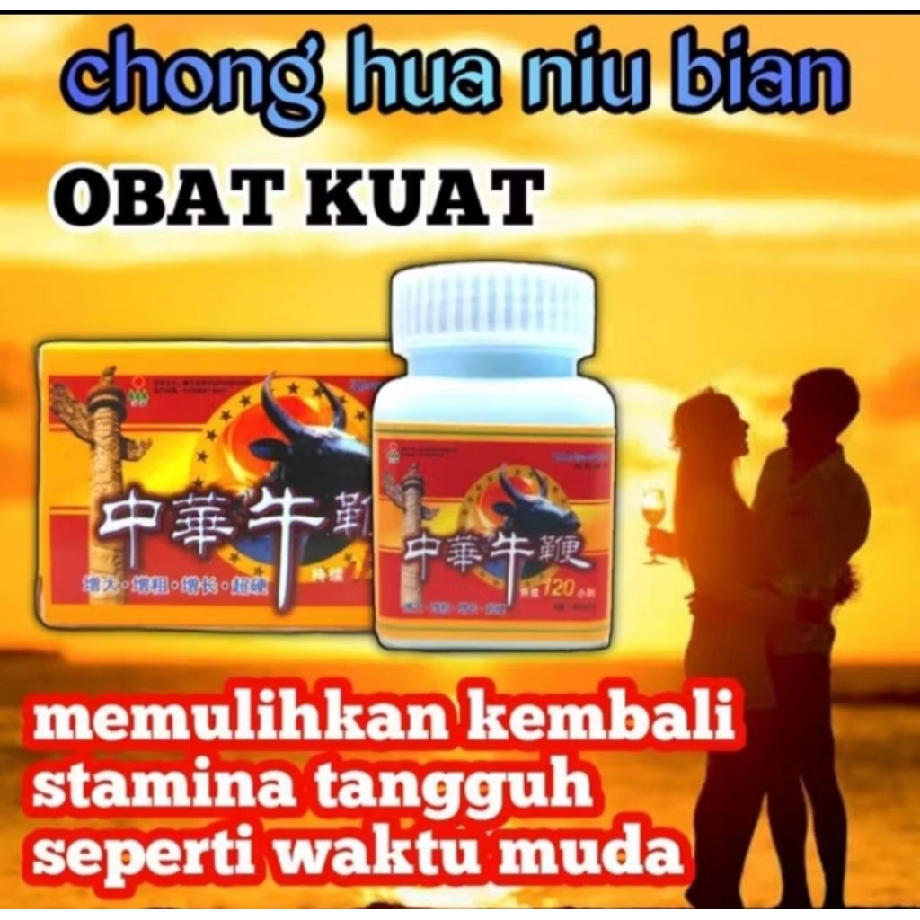 (Privasi Aman)SUPLEMEN Kuat Chong Hual Cina 1Botol 6Kapsul Herbal Stamina Pria Kuat Tahan Lama
