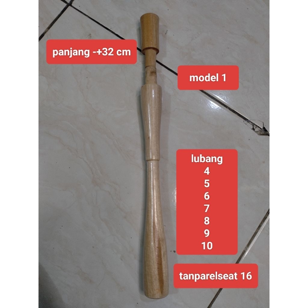 3.gagang joran kayu custom model panjang tanpa reelseat bc